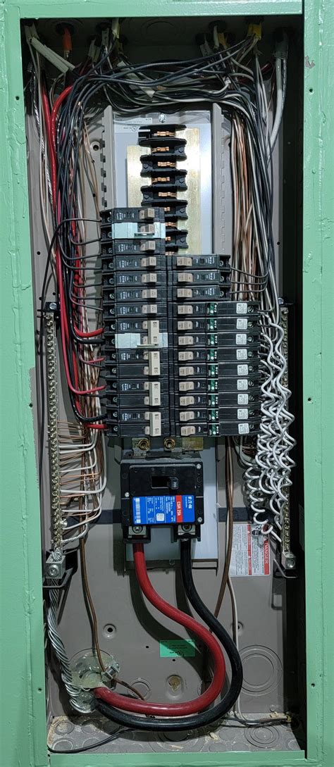 electrical circuit box|inside breaker box with breakers.